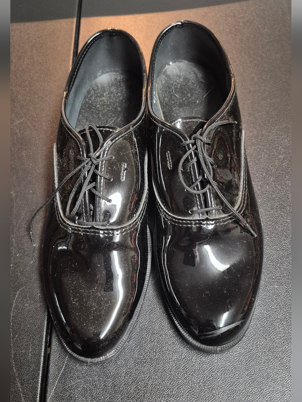 Gateway Formal Footwear Black Gloss Patent Leather Tuxedo Shoes Mens 9.5 Oxfords